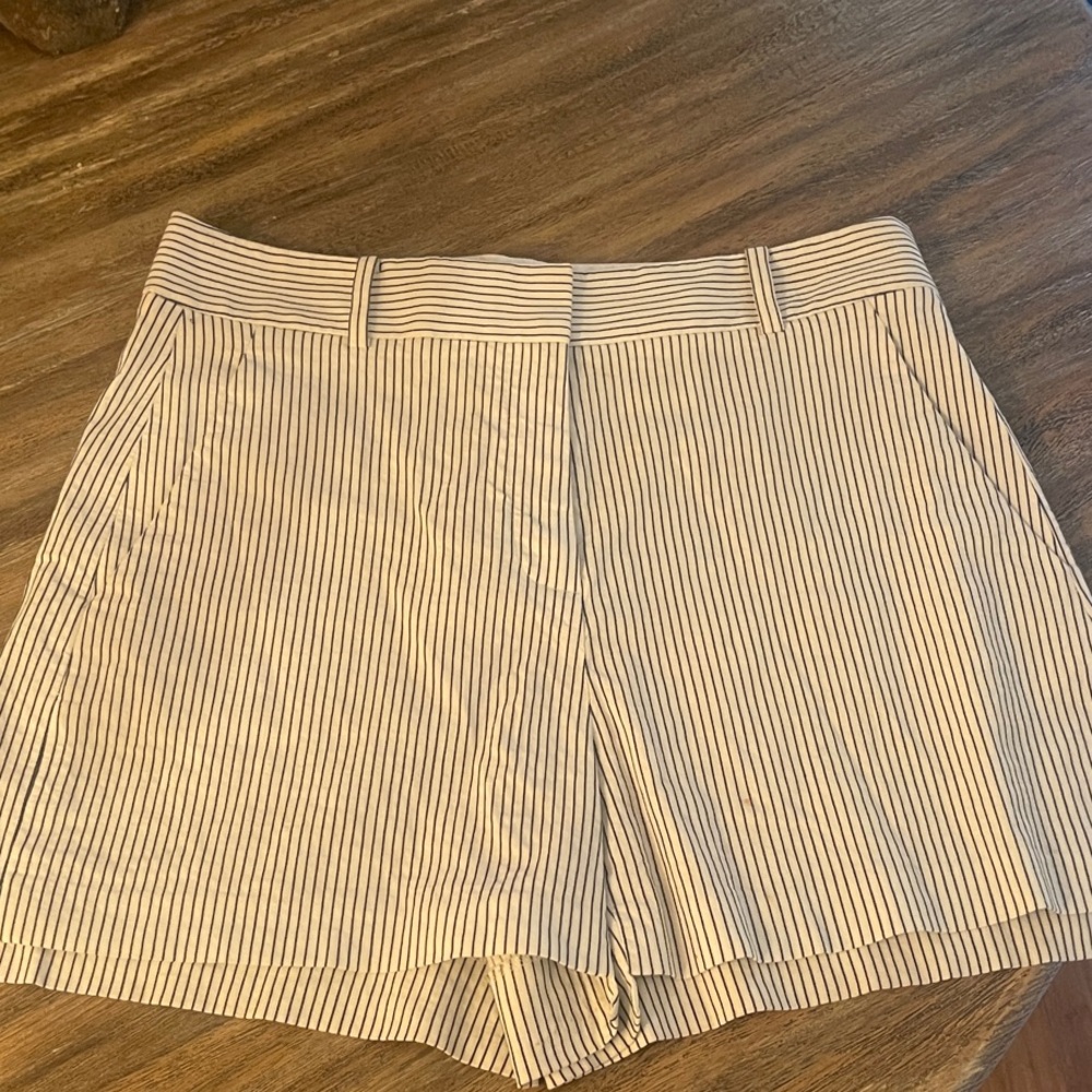 Elie Tahari Black and White Striped Women's Shorts